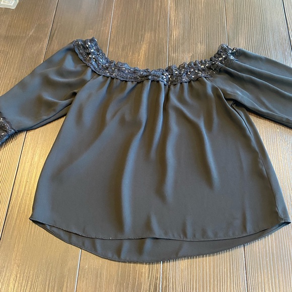 28th and Park Black Long Sleeve Blouse, Small, Never Worn - Picture 8 of 8